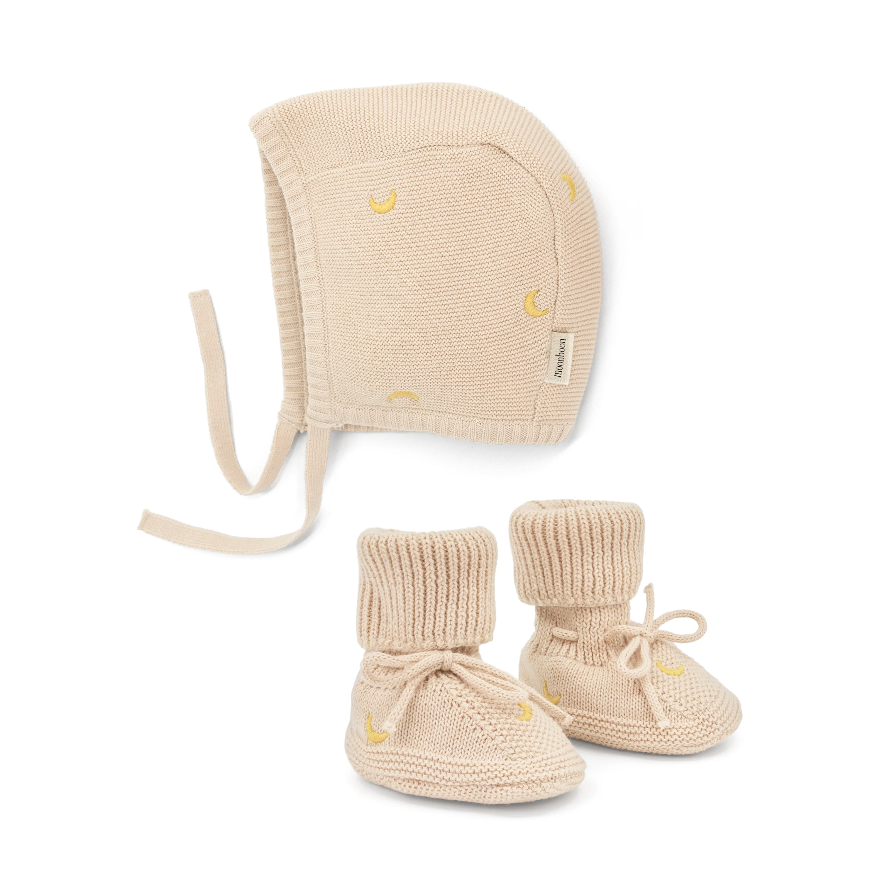 Knitted bonnet & booties - gift box - Image 8